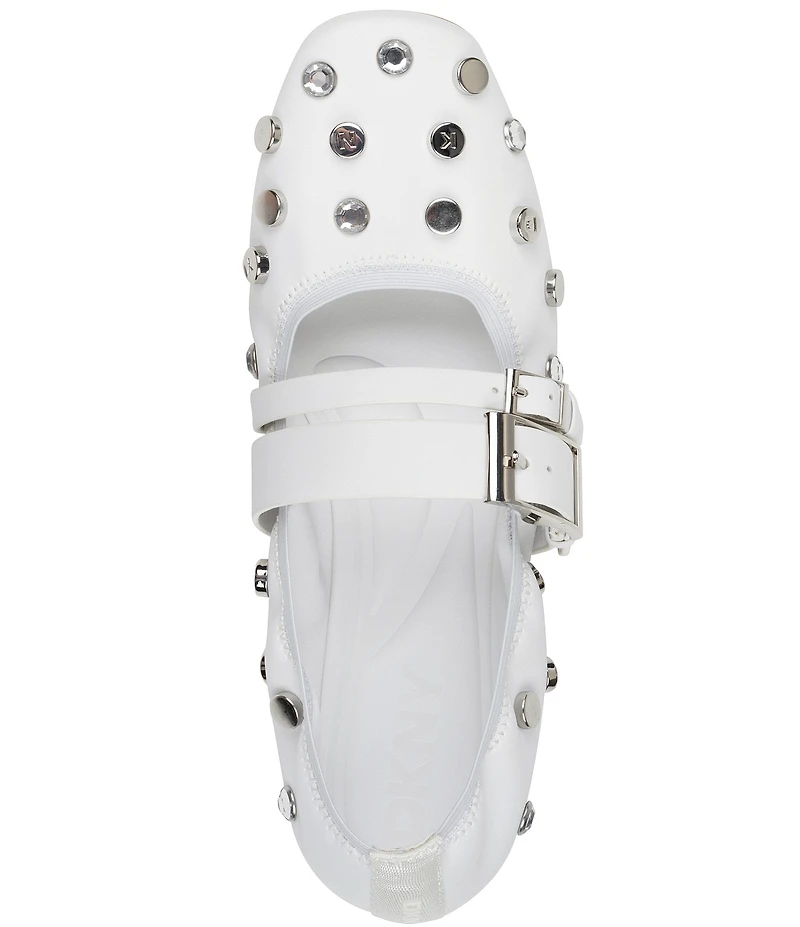 DKNY by Donna Karan Davey Studded Mary Jane Ballet Flats