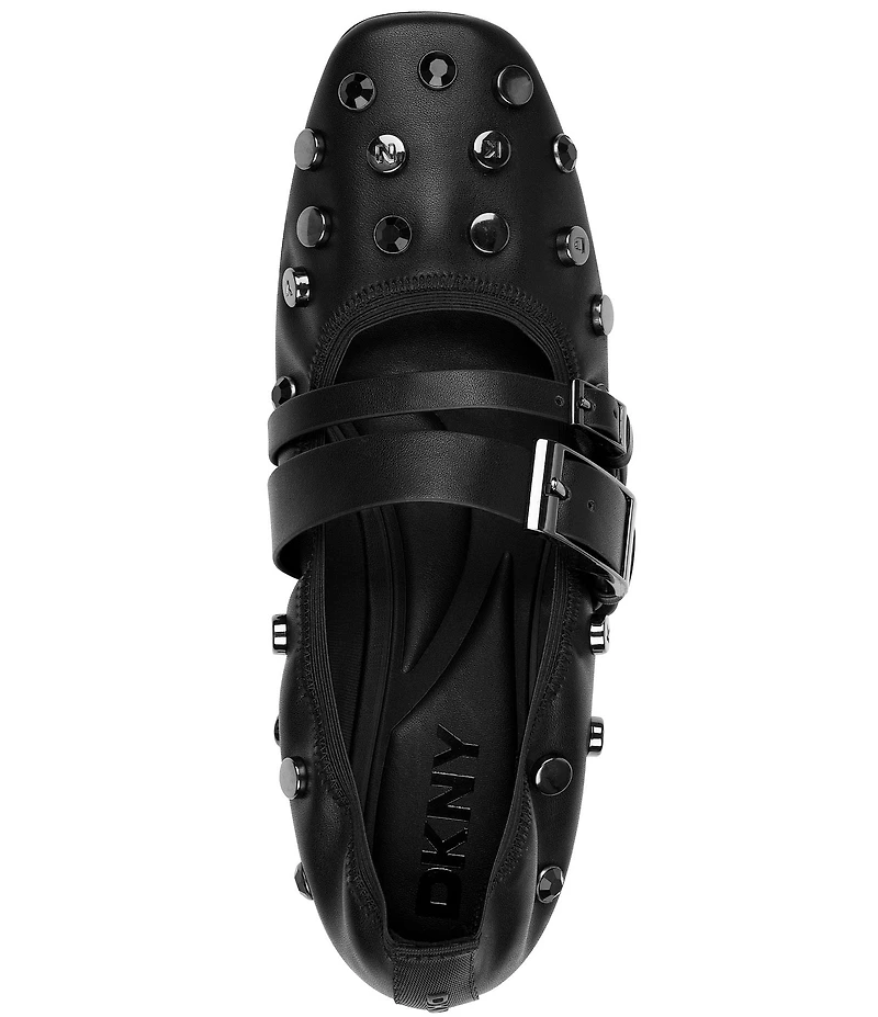 DKNY by Donna Karan Davey Studded Mary Jane Ballet Flats