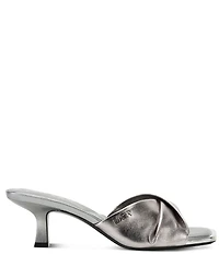 DKNY by Donna Karan Jolaine Twist Metallic Dress Slide Sandals