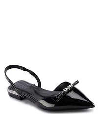 DKNY by Donna Karan Mahaska Patent Slingback Dress Flats