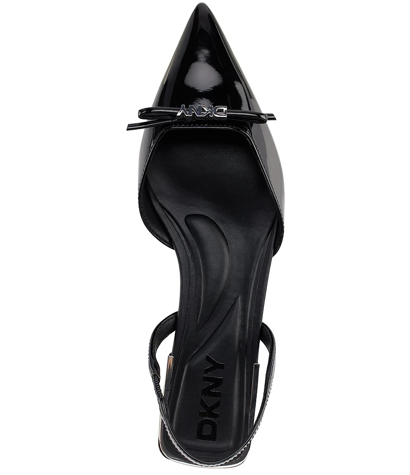DKNY by Donna Karan Mahaska Patent Slingback Dress Flats