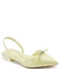 DKNY by Donna Karan Mahaska Patent Slingback Dress Flats