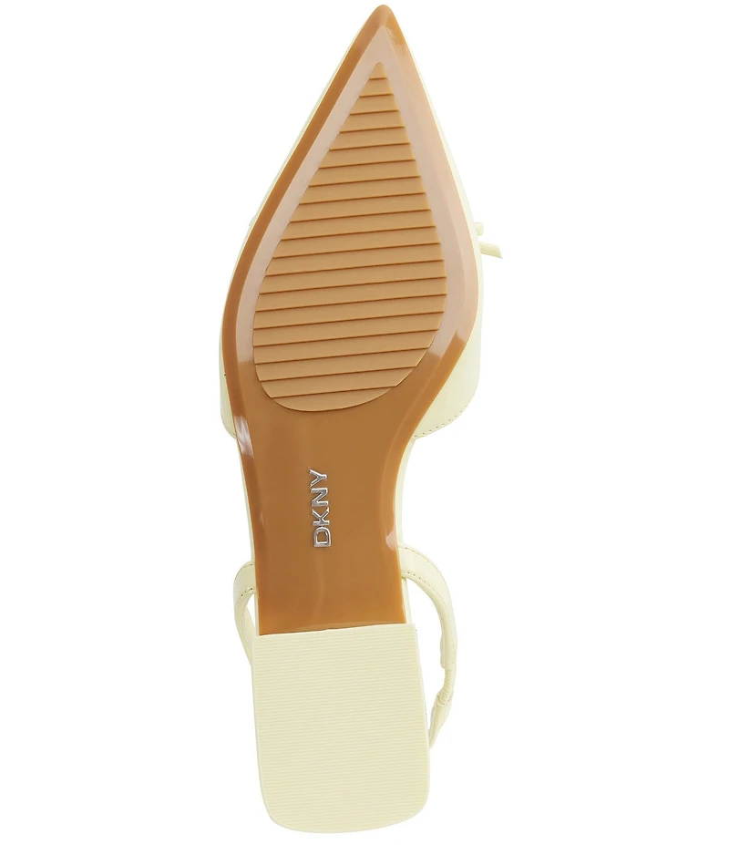 DKNY by Donna Karan Mahaska Patent Slingback Dress Flats