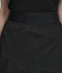 DKNY by Donna Karan Mesh Midi Length Layered Skirt