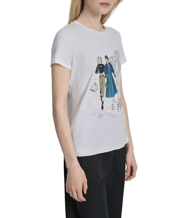 DKNY by Donna Karan Met Museum Conversational Graphic T-Shirt