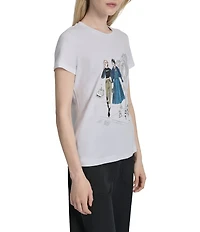 DKNY by Donna Karan Met Museum Conversational Graphic T-Shirt