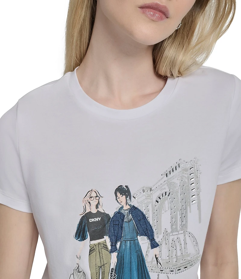 DKNY by Donna Karan Met Museum Conversational Graphic T-Shirt