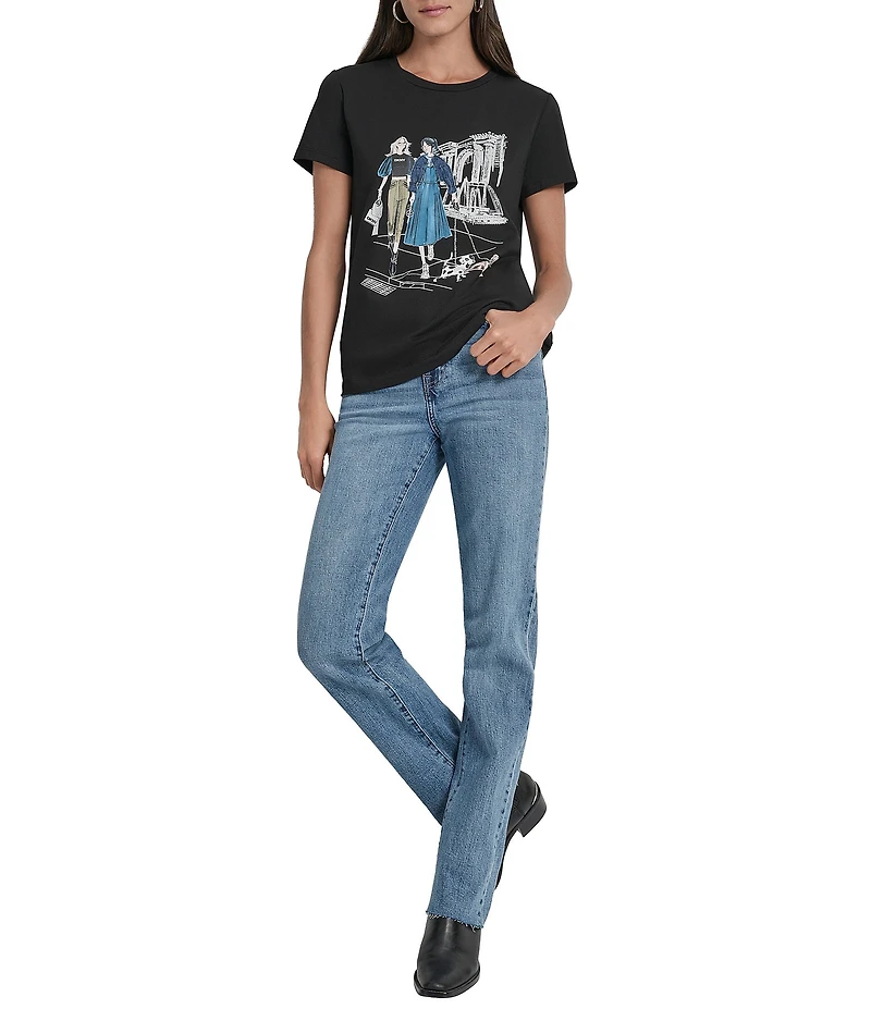 DKNY by Donna Karan Met Museum Conversational Graphic T-Shirt