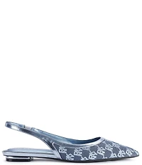 DKNY by Donna Karan Millbury Logo Jacquard Slingback Flats