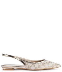 DKNY by Donna Karan Millbury Logo Jacquard Slingback Flats