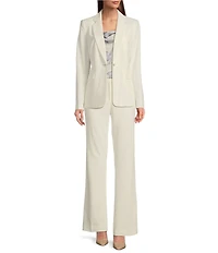 DKNY By Donna Karan Modern Fit Wide Leg Pants