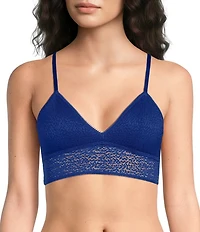 DKNY by Donna Karan Modern Lace Racerback Lace Longline Bralette