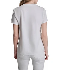 DKNY by Donna Karan Montauk Graphic Crew Neck Short Sleeve Tee