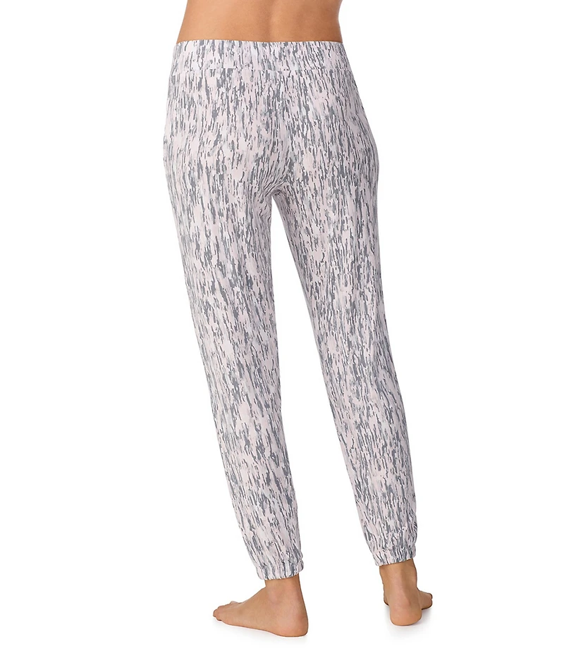 DKNY By Donna Karan Multi Texture Stripe Jersey Knit Coordinating Lounge Joggers