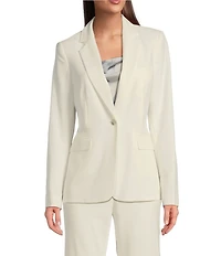 DKNY By Donna Karan Notch Lapel One-Button Jacket