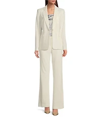 DKNY By Donna Karan Notch Lapel One-Button Jacket