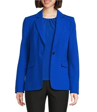 DKNY by Donna Karan Notch Lapel One-Button Jacket