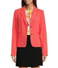 DKNY By Donna Karan Notch Lapel Two-Button Jacket