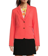DKNY By Donna Karan Notch Lapel Two-Button Jacket