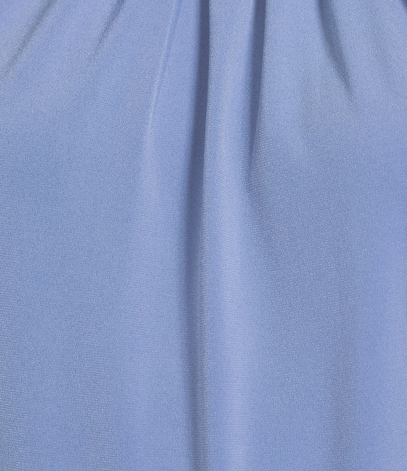 DKNY by Donna Karan Pleated Crew Neck Sleeveless Top