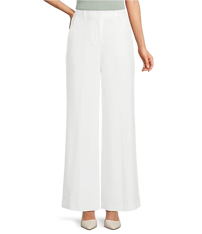 DKNY by Donna Karan Pleated Wide Leg Trouser Pants