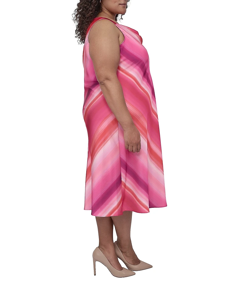 DKNY by Donna Karan Plus Size Printed Slip Dress