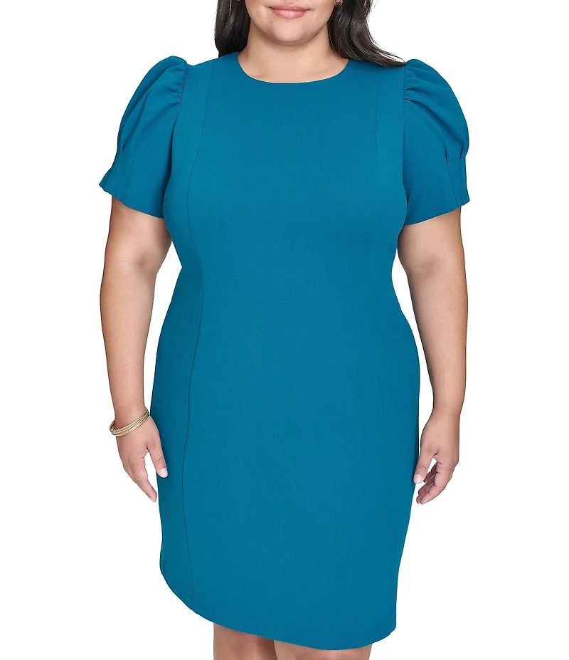 DKNY by Donna Karan Plus Size Scuba Crepe Sheath Dress