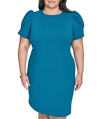 DKNY by Donna Karan Plus Size Scuba Crepe Sheath Dress