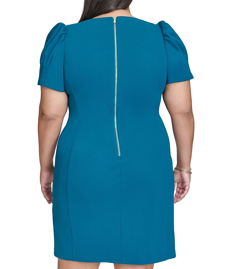 DKNY by Donna Karan Plus Size Scuba Crepe Sheath Dress