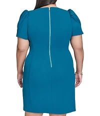 DKNY by Donna Karan Plus Size Scuba Crepe Sheath Dress