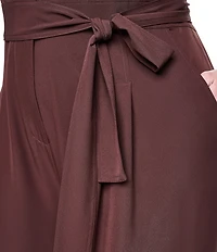 DKNY by Donna Karan Plus Size Short Sleeve Button Front Wide Leg Jumpsuit