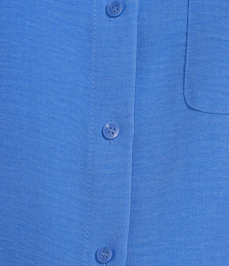 DKNY by Donna Karan Point Collar 3/4 Roll-Tab Sleeve Button Front Shirt