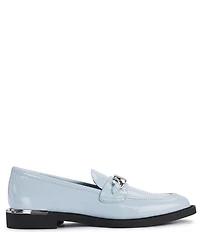 DKNY by Donna Karan Radisson Patent Logo Chain Hardware Loafers