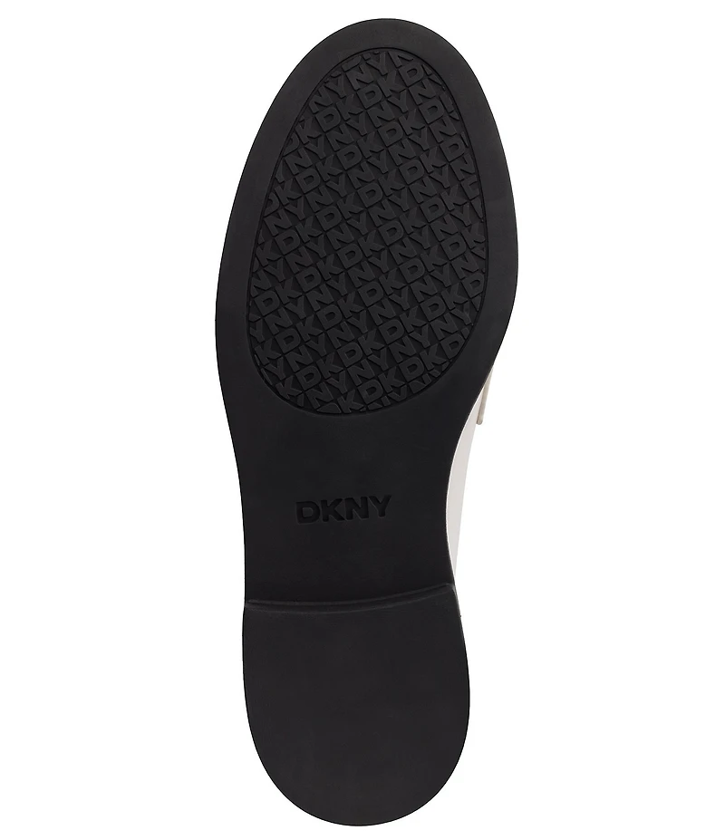 DKNY by Donna Karan Radisson Patent Logo Chain Hardware Loafers