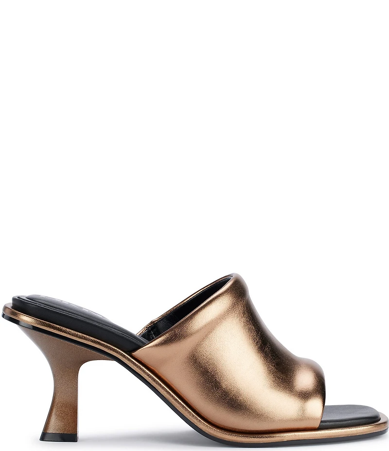 DKNY by Donna Karan Reading Metallic Slide Sandals