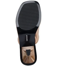 DKNY by Donna Karan Reading Metallic Slide Sandals