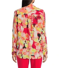 DKNY By Donna Karan Roll Tab Sleeve Button Front Shirt