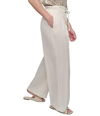 DKNY by Donna Karan Rope Tie Front Wide Leg Pants