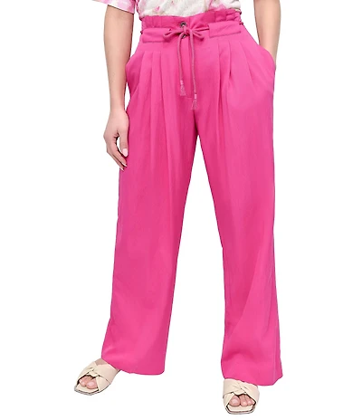 DKNY by Donna Karan Rope Tie Front Wide Leg Pants