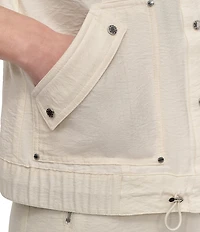 DKNY by Donna Karan Short Sleeve Utility Jacket