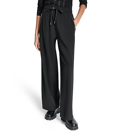 DKNY by Donna Karan Soho Ponte Wide Leg Pull On Pants