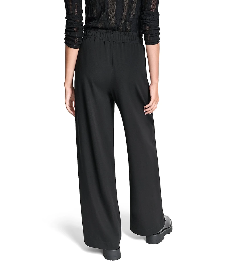 DKNY by Donna Karan Soho Ponte Wide Leg Pull On Pants