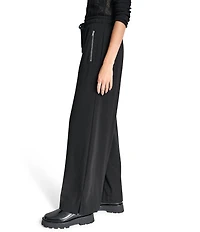 DKNY by Donna Karan Soho Ponte Wide Leg Pull On Pants