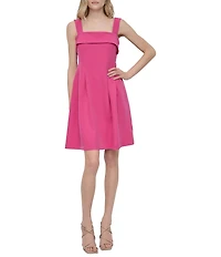 DKNY by Donna Karan Square Neck A-Line Dress