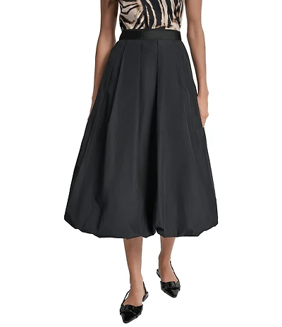 DKNY by Donna Karan Taffeta Bubble Midi Skirt