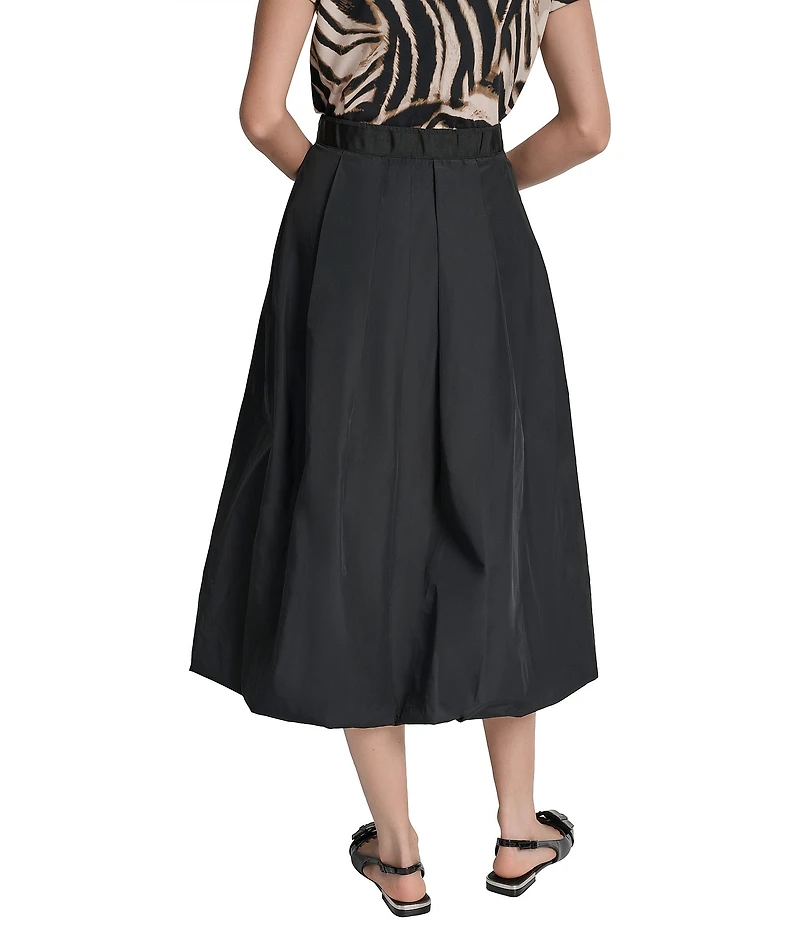 DKNY by Donna Karan Taffeta Bubble Midi Skirt