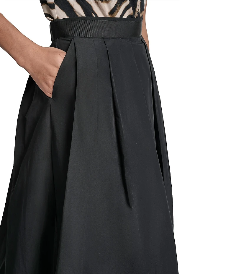 DKNY by Donna Karan Taffeta Bubble Midi Skirt