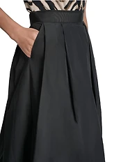 DKNY by Donna Karan Taffeta Bubble Midi Skirt