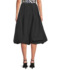 DKNY by Donna Karan Taffeta Bubble Midi Skirt