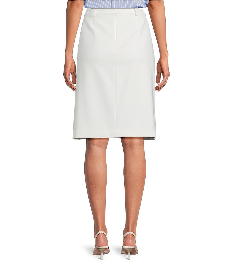 DKNY by Donna Karan Tech Tailored Belted A-Line Skirt